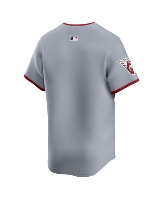 Men's Gray Cleveland Guardians Road Limited Jersey
