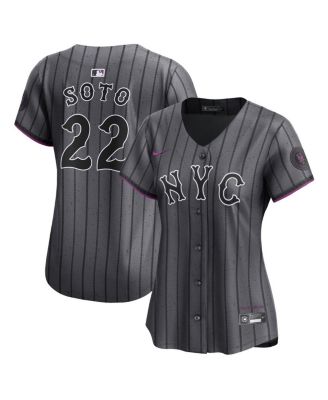 Women's Juan Soto Gray New York Mets City Connect Limited Jersey