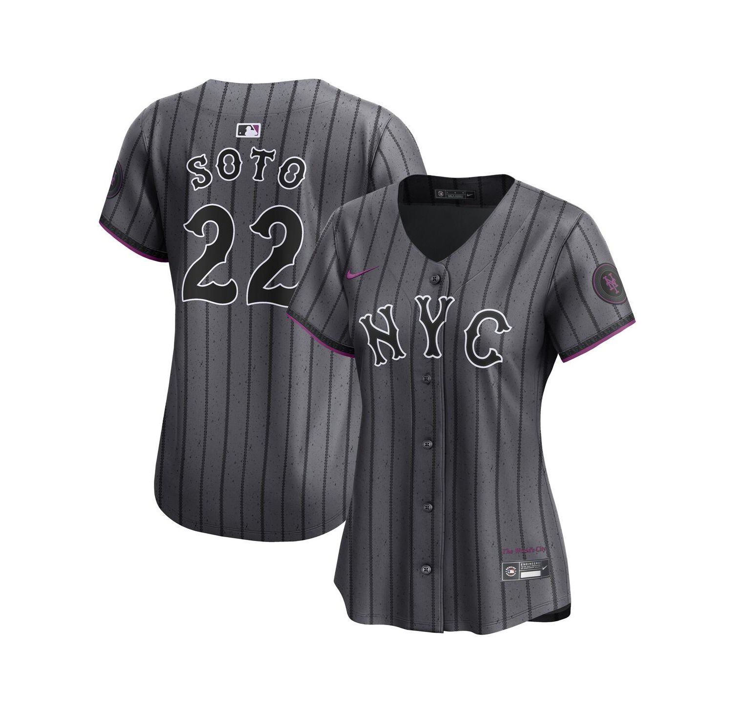 Women's Juan Soto Gray New York Mets City Connect Limited Jersey