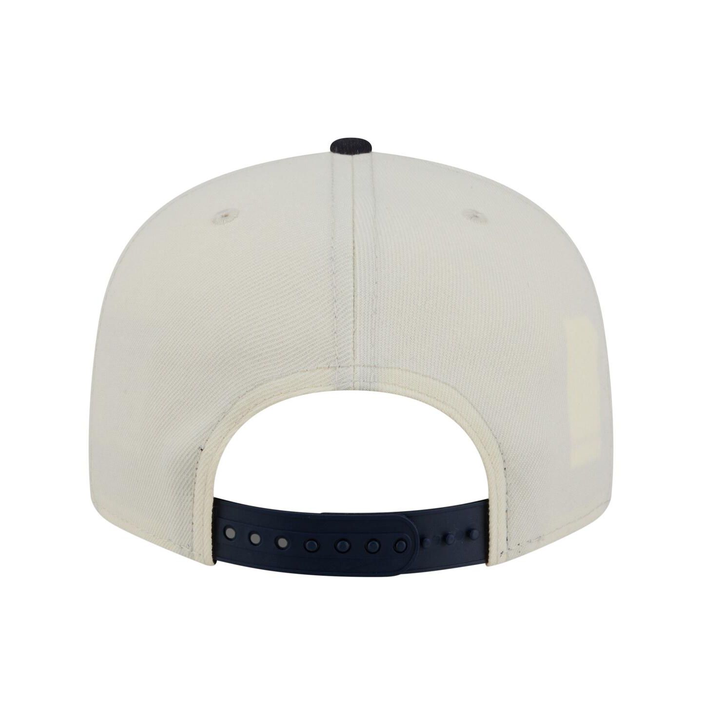 Мужская кепка New Era Cream/Navy New York Yankees Localized 9FIFTY Snapback Hat — фото 4