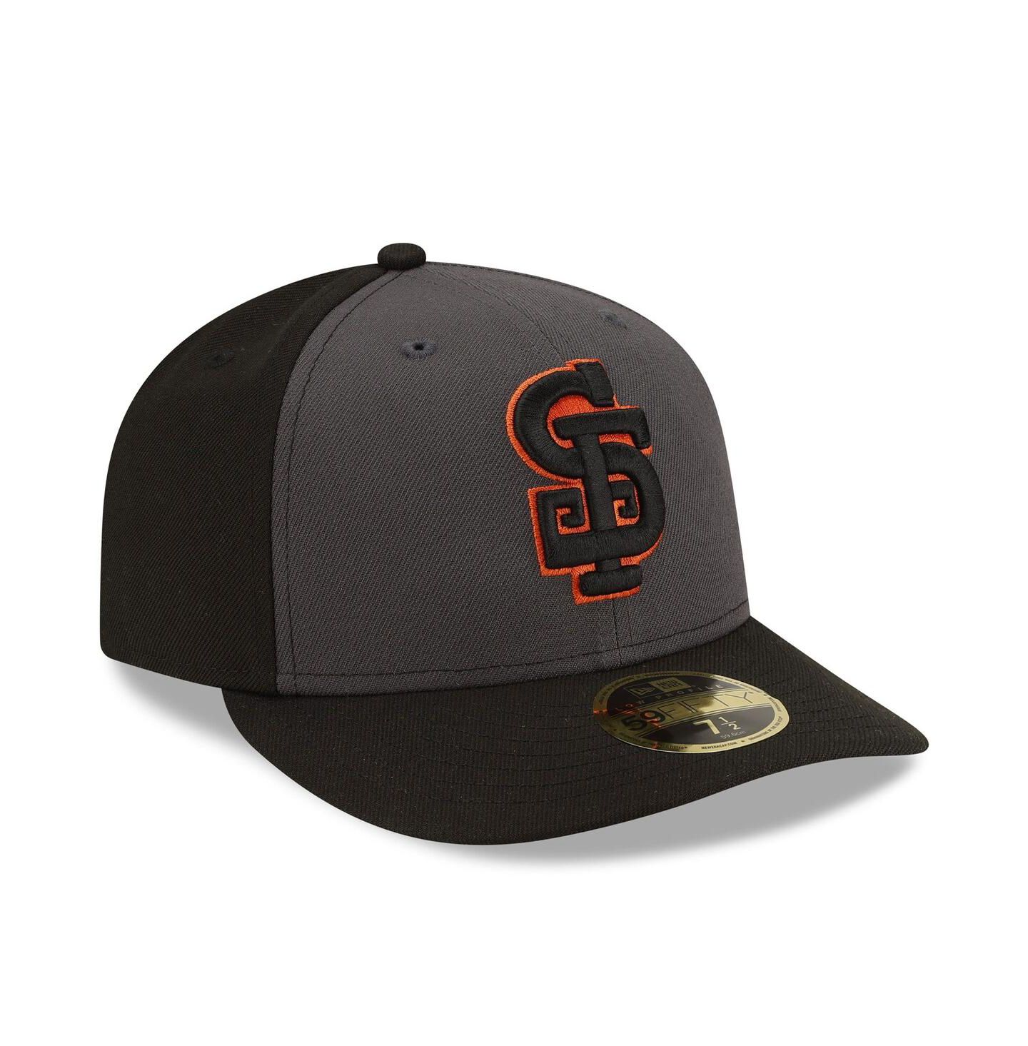 Мужская кепка New Era Gray/Black San Francisco Giants Authentic Collection Alternate Low Profile 59FIFTY Fitted Hat — фото 3