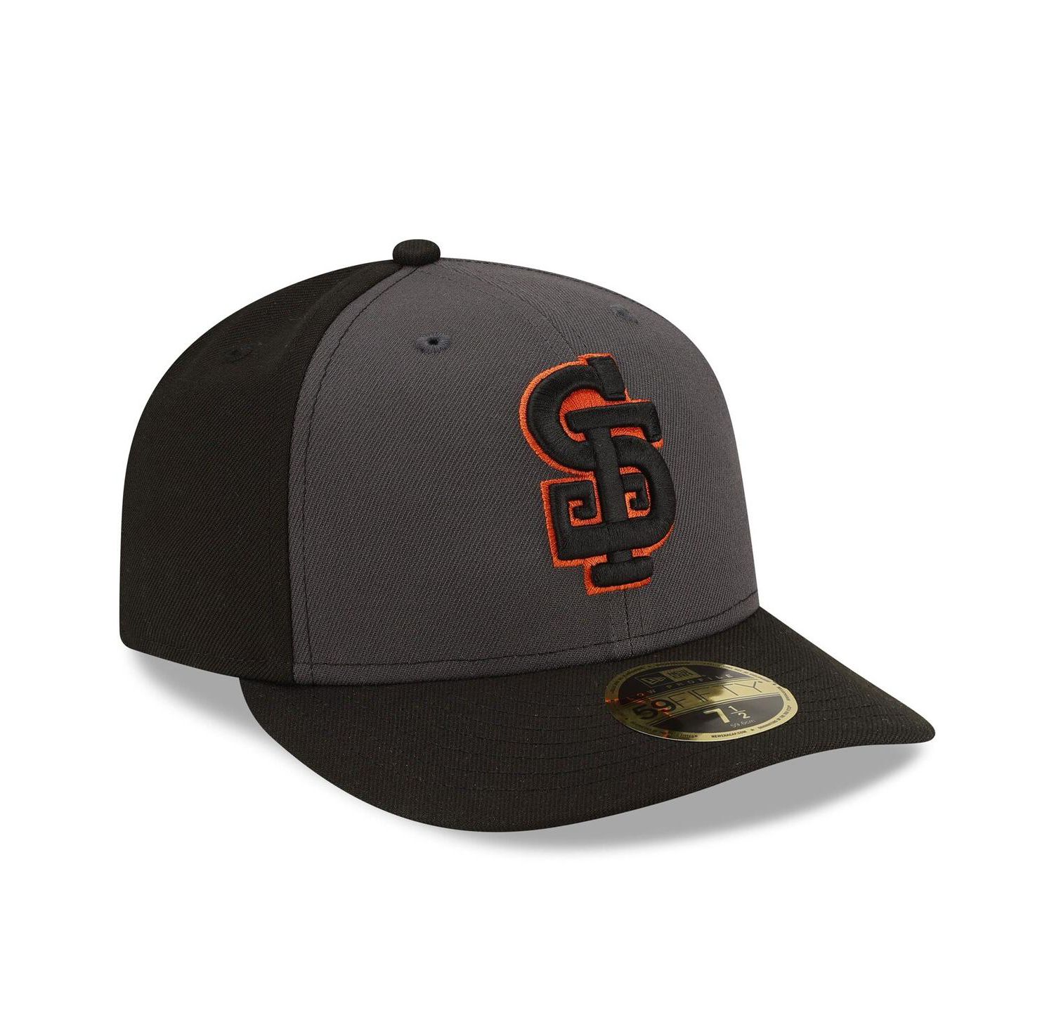 Men's Gray/Black San Francisco Giants Authentic Collection Alternate Low Profile 59FIFTY Fitted Hat