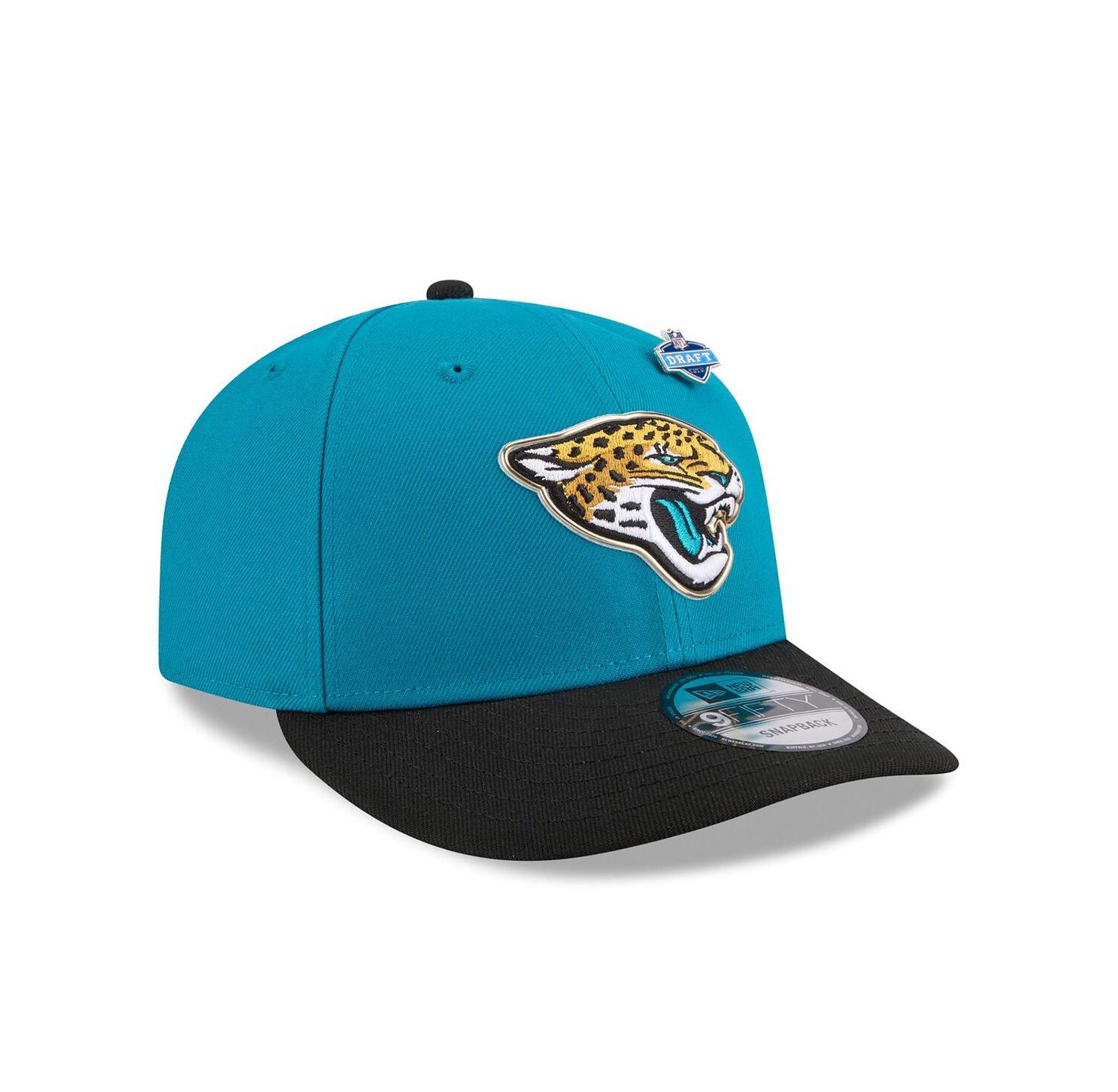 Men's Teal/Black Jacksonville Jaguars 2026 NFL Draft On Stage Pre-Curved 9FIFTY Snapback Hat