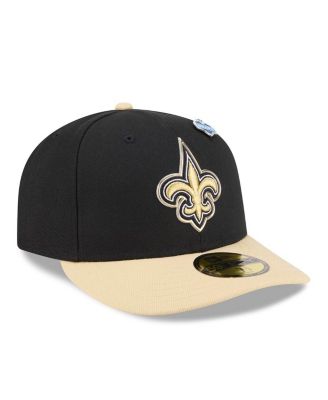 Men's Black/Gold New Orleans Saints 2026 NFL Draft Pre-Curved 59FIFTY Fitted Hat