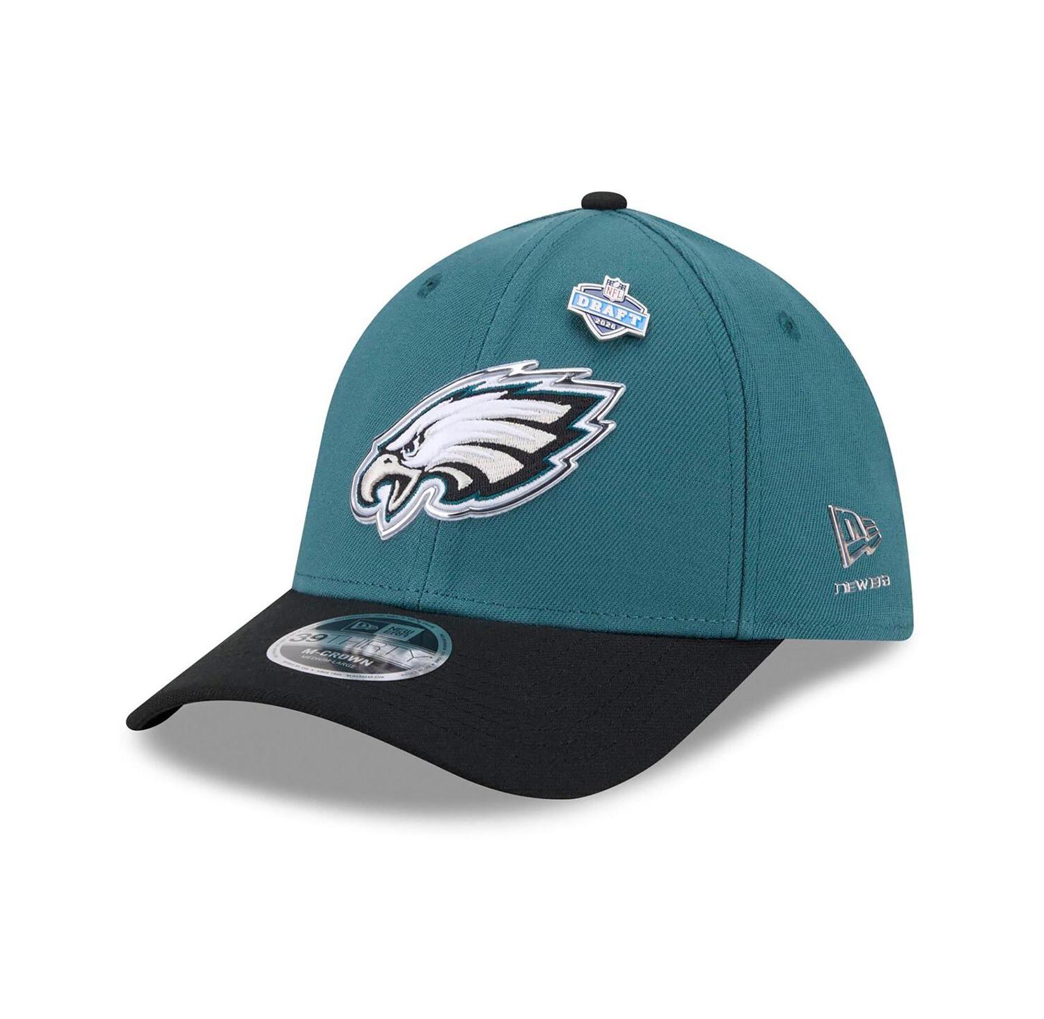 Men's Midnight Green/Black Philadelphia Eagles 2026 NFL Draft 39THIRTY M-Crown Flex Hat