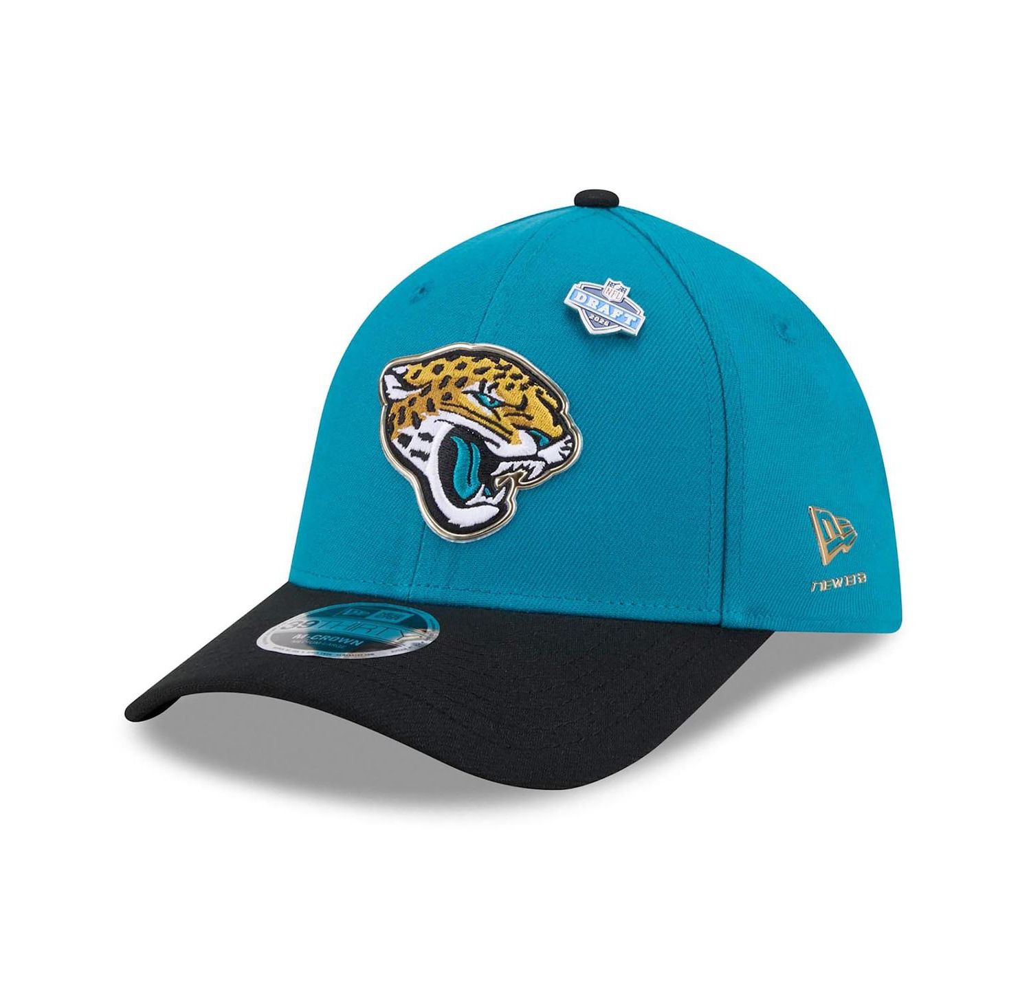 Men's Teal/Black Jacksonville Jaguars 2026 NFL Draft 39THIRTY M-Crown Flex Hat