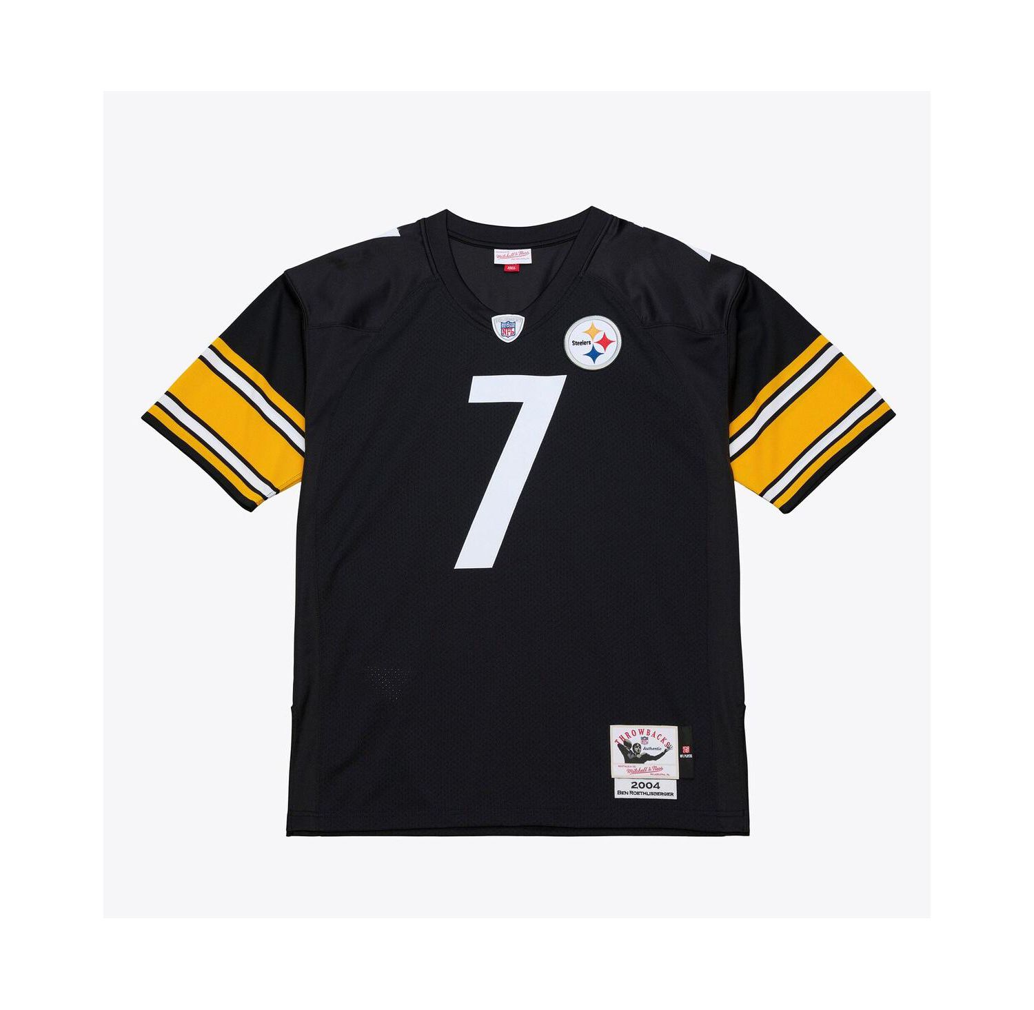 Mitchell Ness Men's Ben Roethlisberger Black Pittsburgh Steelers 2004 Authentic Jersey