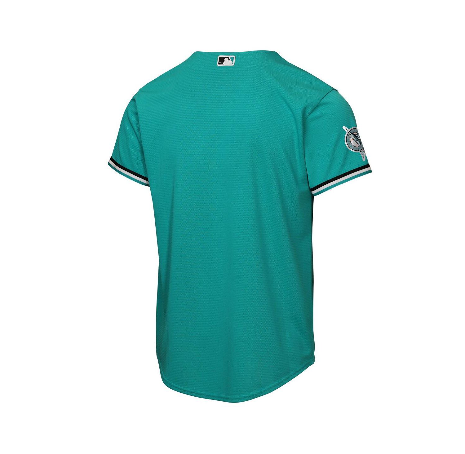 Big Boys and Girls Teal Miami Marlins Alternate Stadium Jersey
