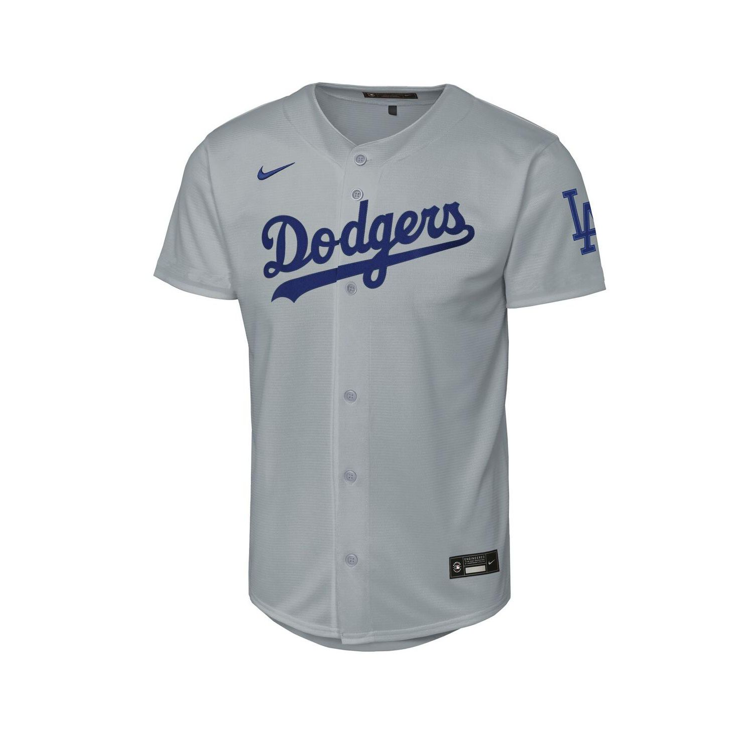 Big Boys and Girls Gray Los Angeles Dodgers Alternate Stadium Jersey