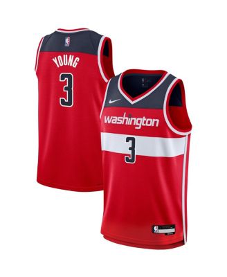 Big Boys and Girls Trae Young Red Washington Wizards Swingman Jersey - Icon Edition