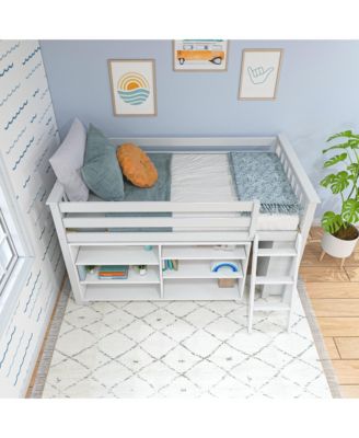 Low Loft With 3-Shelf Bookcase and 6-Shelf Bookcase