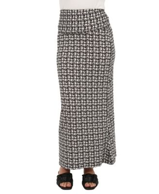 Women's Geometric Print Maxi Skirt