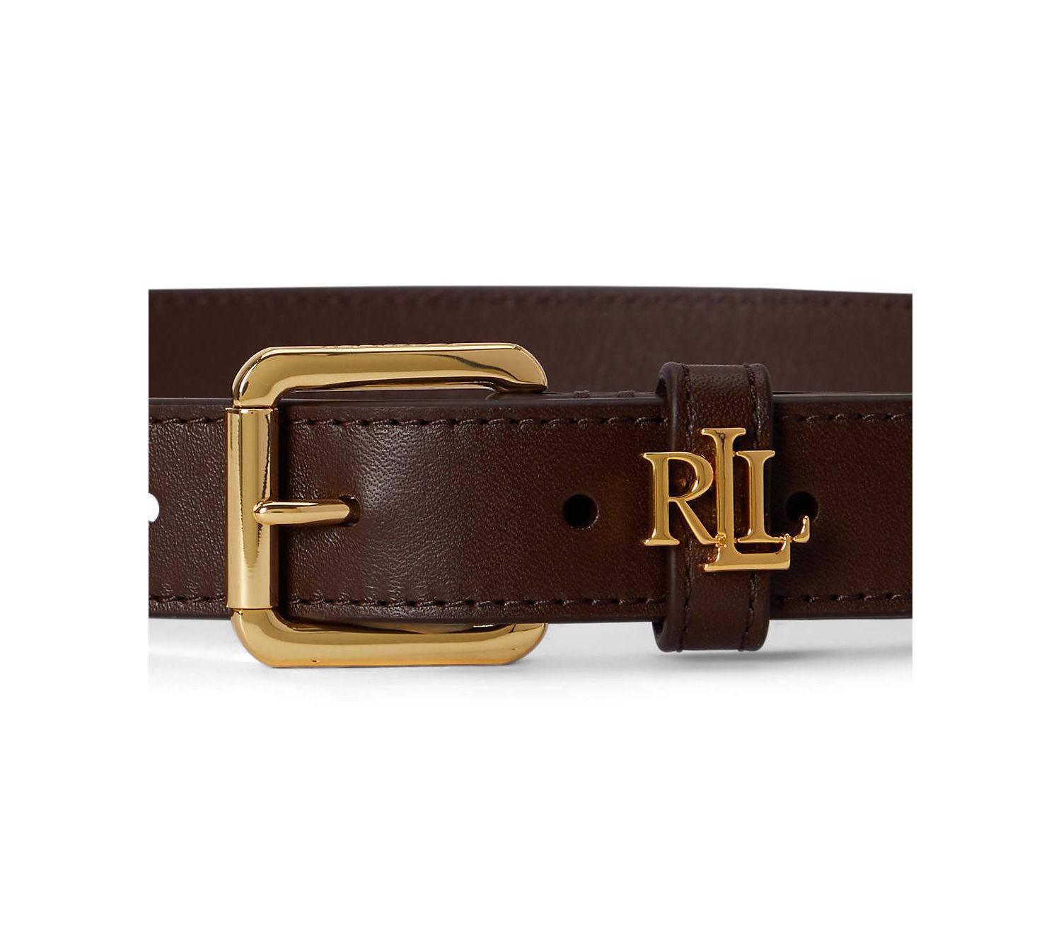 Women's Logo-Keeper Leather Skinny Belt