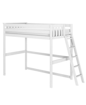 Max and Lily Classic Twin High Loft with Ladder on End