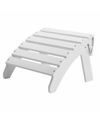 Foldable HDPE Adirondack Ottoman for Outdoor Patio Seating