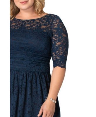Plus Size Luna Lace Cocktail Midi Dress