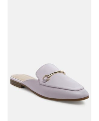 Women's Vasiliki Faux Leather Flat Mules