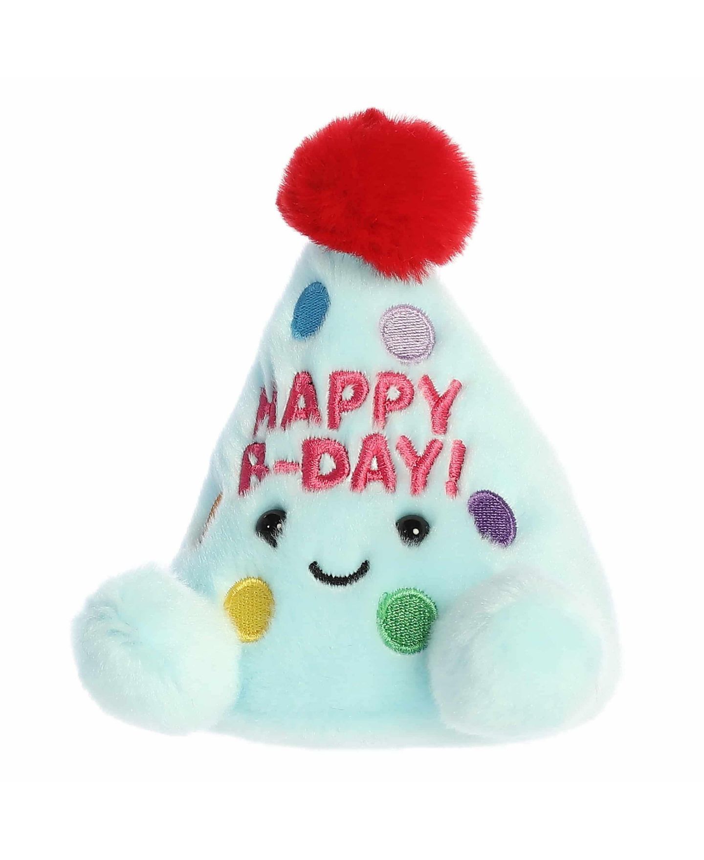 Детская мягкая игрушка Aurora Viva Party Hat Palm Pals Mini 4" Plush, цвет: Синий — фото 6