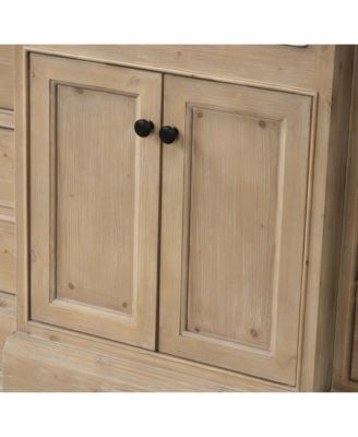 48" Kelly, Weathered Fir Finish, Engineered Quartz Countertop