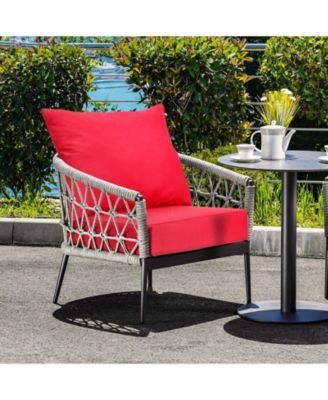 Deep Seat Chair Cushion Pads with Ties for Indoor and Outdoor