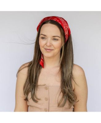 Women's Satin Paisley Headscarf