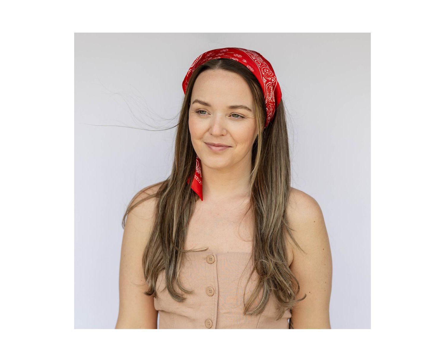 Women's Satin Paisley Headscarf