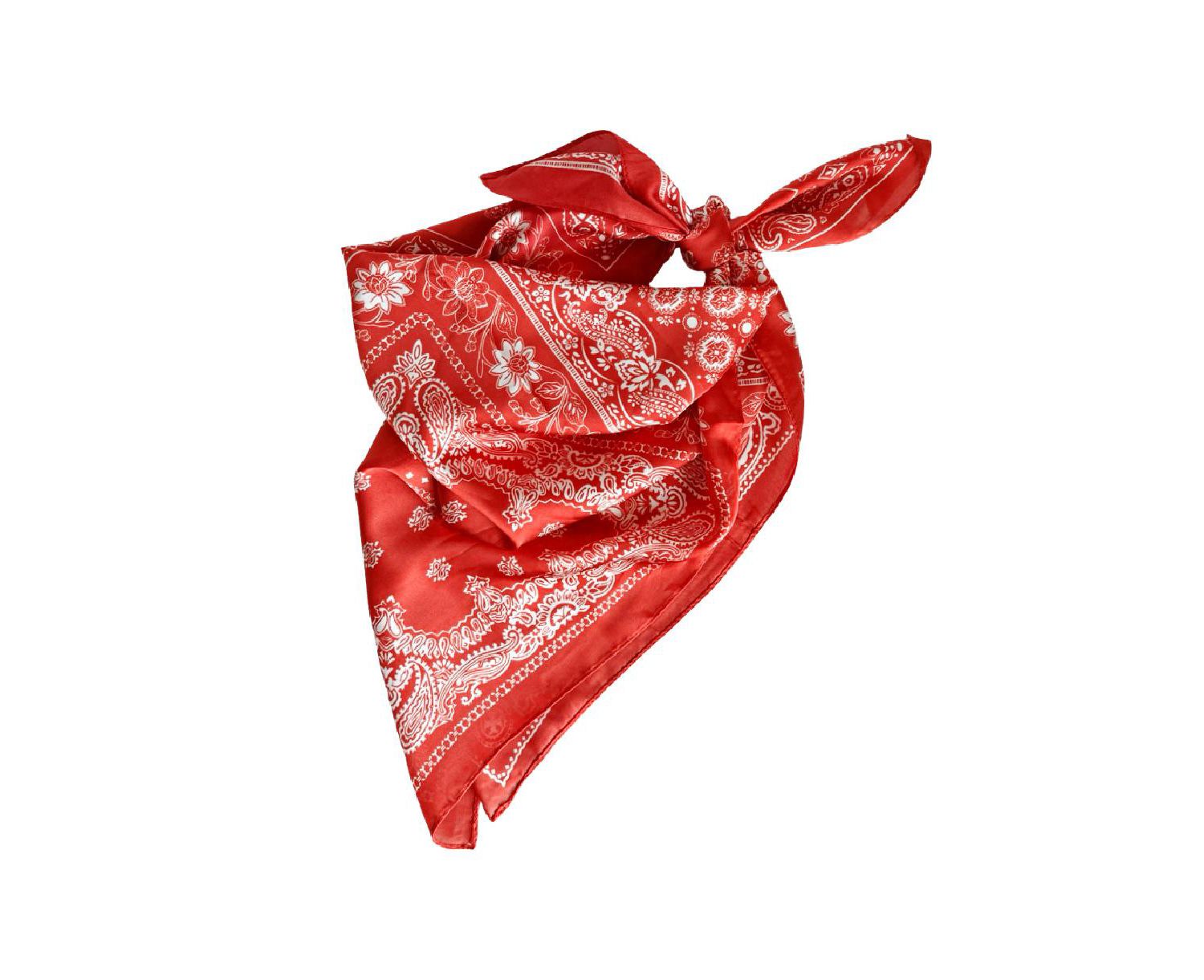 Women's Satin Paisley Headscarf
