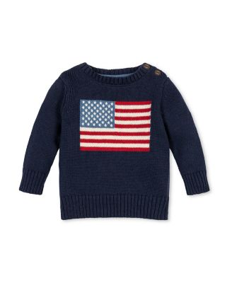 Baby Boys Organic Crew Neck Flag Sweater