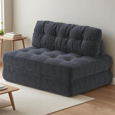 Folding Sofa Bed, Floor Folding Couch with Pillow, Futon Sofa Bed Convertible Sleeper Chair Foldable Mattress Back Support