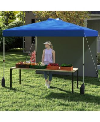 Outdoor Pop Up Canopy Tent with Sidewall and Wheeled Bag