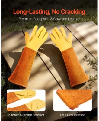 Gardening Gloves, Thorn-Proof, Long-Sleeve, Puncture Resistant