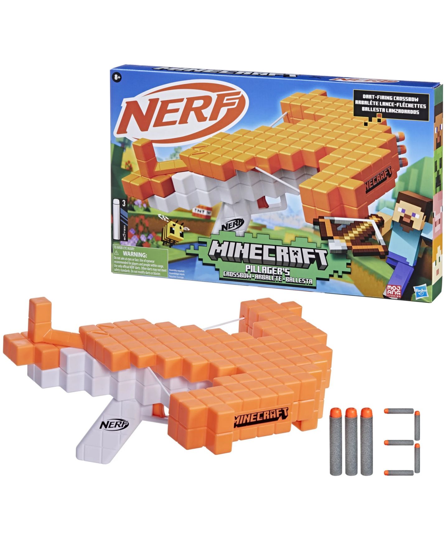Детская игрушка Nerf Minecraft Pillager's Crossbow Dart Blaster — фото 2