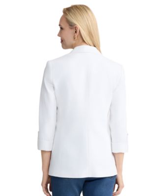 Women's Notch Collar Patch Pocket Jacket