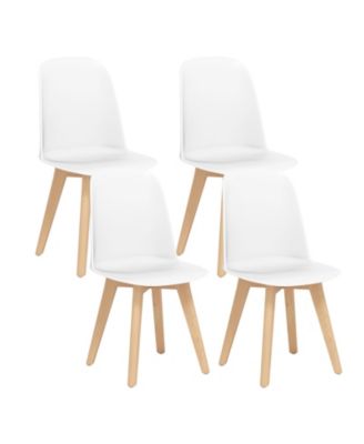 Modern Dining Chairs Set of 4 Armless Kitchen Chairs 330 LBS Load Capacity