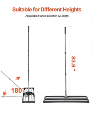 Updated Lawn Leveling Rake, 36" x 10", Stainless Steel for Yard and Golf Course
