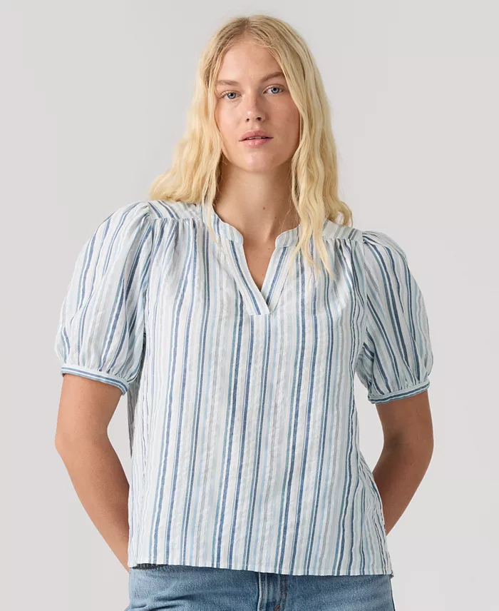 Women's Amelie Cotton Poplin Blouse - thumbnail 6