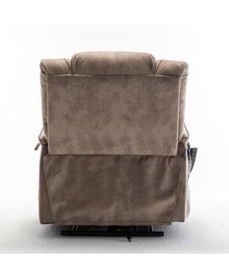 Electric Lift Relax Chair for Elderly, Power Recliner Lounge Sofa with 180degree(s) Flat Recline