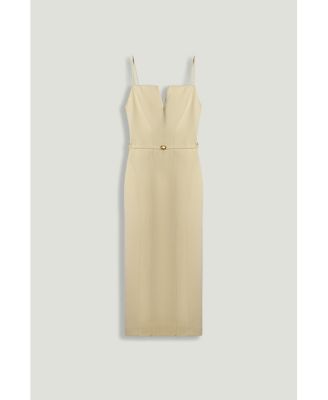 Women's Strappy Belted Midi Dress