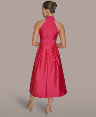 Women's A-Line Halter Midi Dress