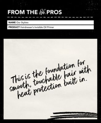 Hairdressers Invisible Oil Heat Protectant Leave-In Conditioner Hair Primer, 12 oz.