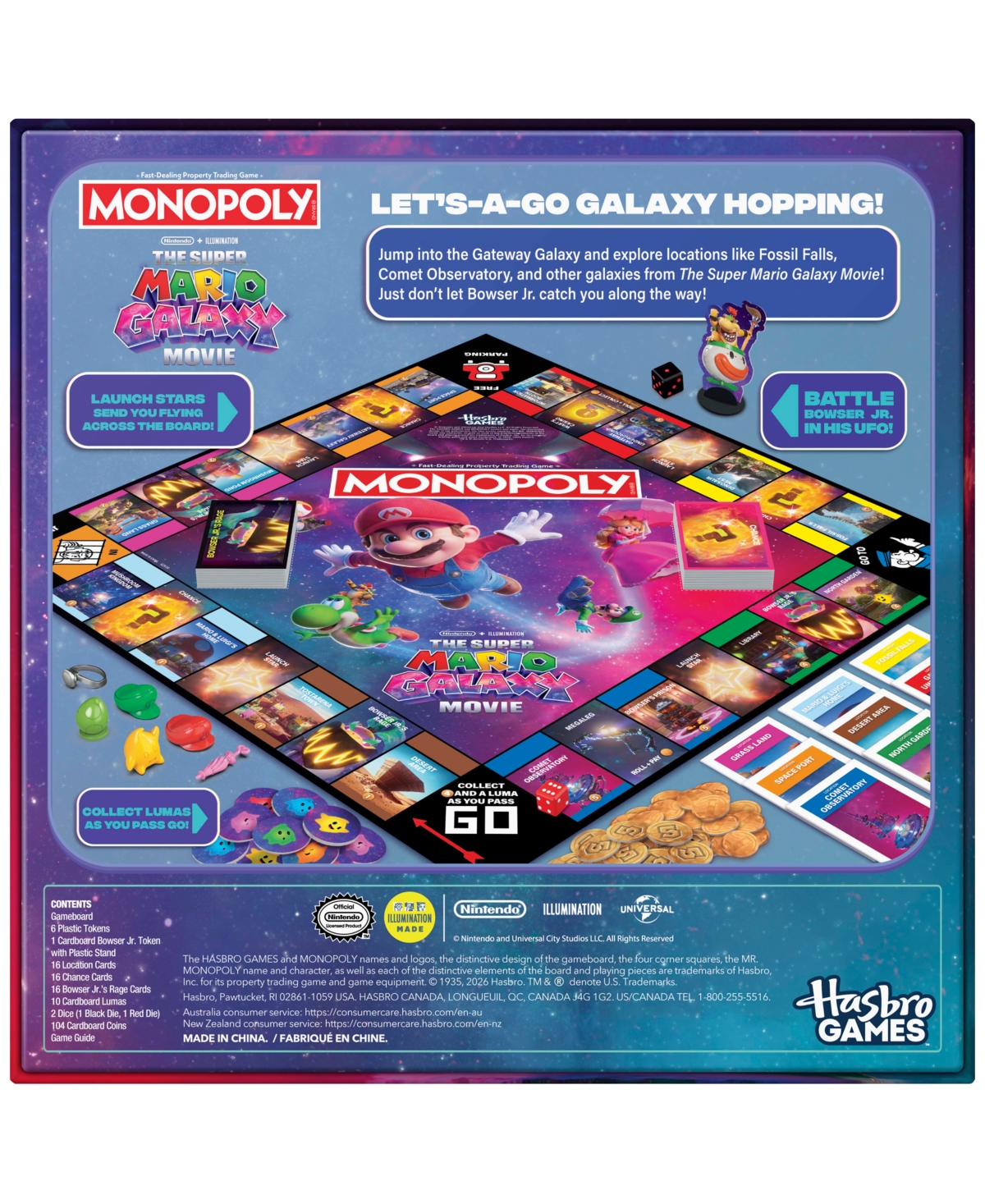 Monopoly The Super Mario Galaxy Movie Edition Board Game