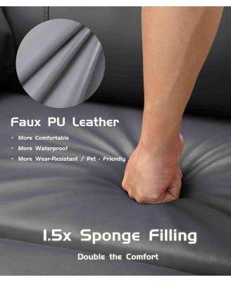 Oversized Wide Power Lift Recliner Chair - Heat and Massage, Adjustable Back and Legs, PU Leather Electric Lift Chair Designed for The Elderly