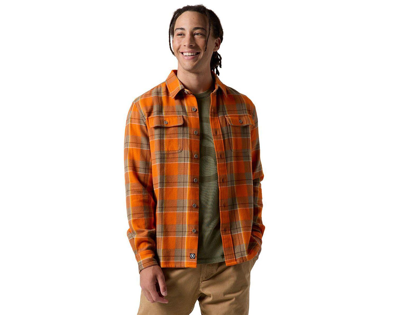 Men's Venture Midweight Flannel Shirt Button-Down Long-Sleeve Shirts