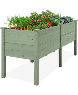 Raised Garden Bed, Extra Deep  Depth, Elevated Wood Planter Stand