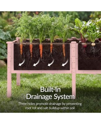  Raised Garden Bed, Extra Deep 16" Depth, Elevated Wood Planter Stand