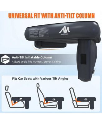 Car Air Mattress for Back Seat with Rechargeable Pump, Comfortable Travel Bed for SUV and Sedan Trips