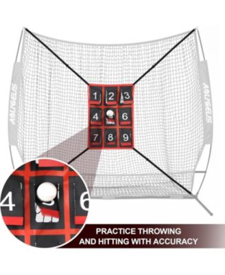 Adjustable Strike Zone Target for Baseball Net,Numbered Pitching Pad,Baseball Softball Target,Practice Throwing and Hitting with Accuracy