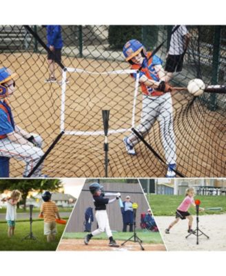 Baseball Tee Batting Tee Softball Tee Portable Travel Hitting Tee,Easy Adjustable Height,Stable Tripod Stand
