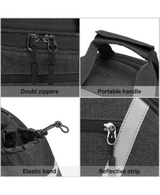 Bike Rack Bag Waterproof Bicycle Trunk Bag Rear Seat Pannier with Shoulder Strap Reflective Cycling Storage for Commuting Travel