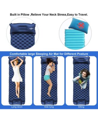 Sleeping Pad Ultralight Inflatable Camping Built-in Pump Hiking Airpad Camping Outdoor Recreation Gear